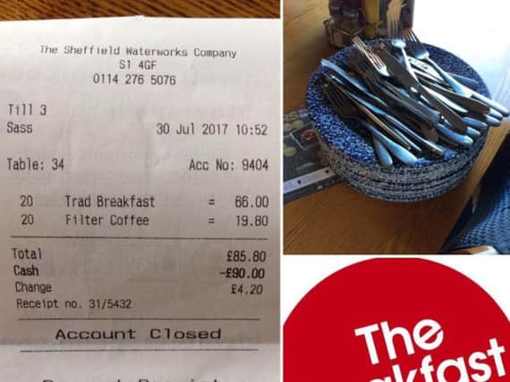 The club has managed to pay for 20 homeless people to have a cooked breakfast. Picture: Anthony Cunningham