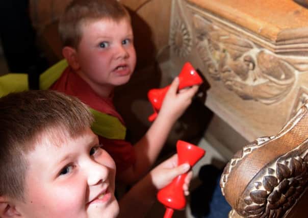 Rufus the Cathedral Mouse has a new trail for the summer where children can collect backpacks with an explorwer kit in and follow the cathedral map hunting down clues with Rufus.  Joshua and Charlie Williams ages 10 and 7