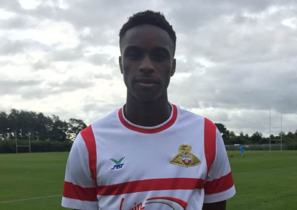 Doncaster Rovers loanee Rodney Kongolo who has joined from Manchester City