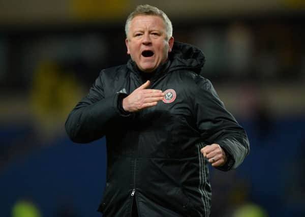 Sheffield United manager Chris Wilder wants plenty more passion at Bramall Lane: Robin Parker/Sportimage