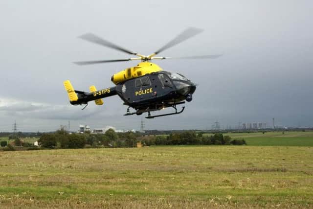 The recordings were made using hi-tech equipment in the 4million South Yorkshire Police helicopter