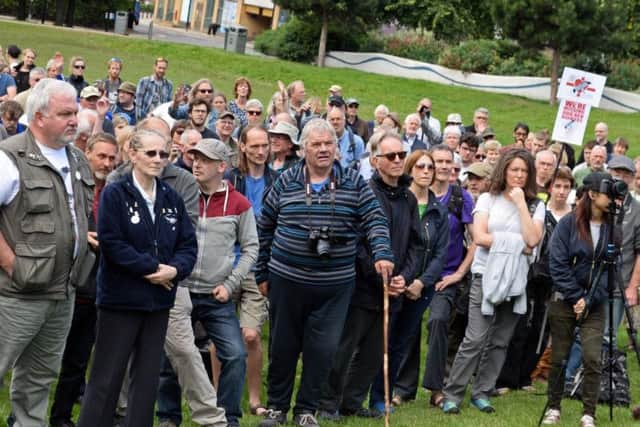 People flocked to Devonshire Green for the Sheffield Hen Harrier day. Picture: Marie Caley NSST Hen Harriers MC 8