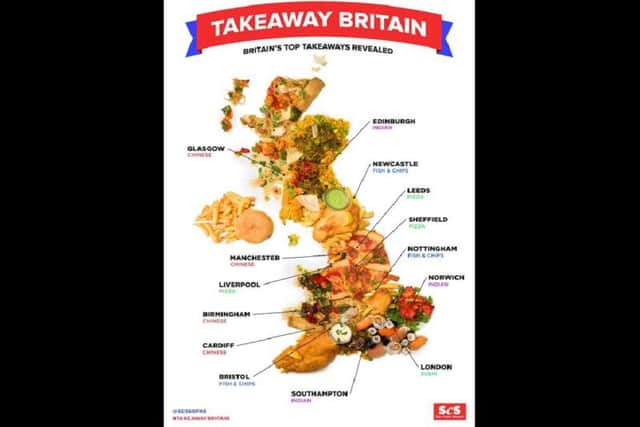 Britain's favourite takeaways have been revealed.