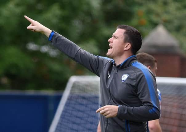 Picture Andrew Roe/AHPIX LTD, Football, Pre Season Friendly, Chesterfield Town v Doncaster Rovers, Proact Stadium, 29/07/17, K.O 3pm

Chesterfield's manager Gary Caldwell

Andrew Roe>>>>>>>07826527594
