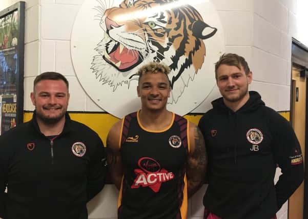 New faces at Dore More: Jake Lamb, Curtis Wilson and Greg Mellor after training at Dore Moor.