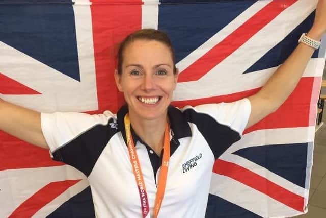 Sheffield's Jane Cooke (nee Smith), the formeer Olympic diver, won two golds on her return to competition after 12 years
