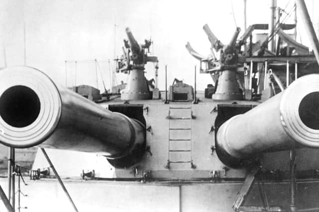 12in guns on HMS Dreadnought