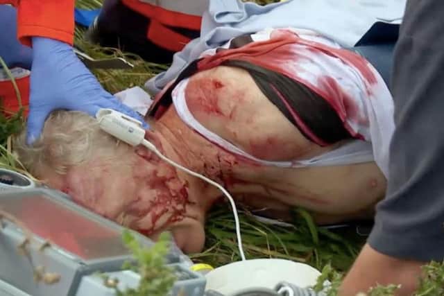 Tom Phillips after his accident