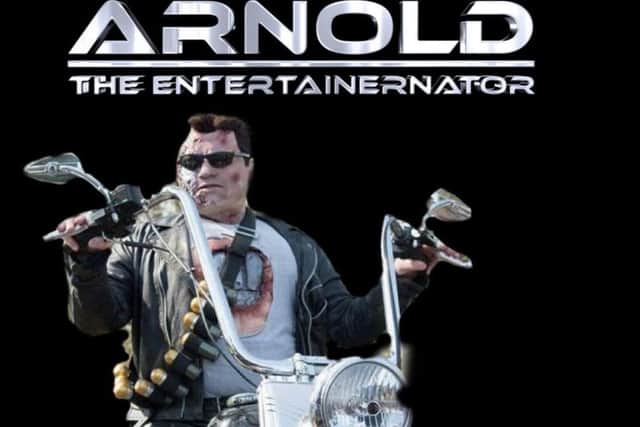 Terminator impersonator Stu Arnold will be on a Harley Davison T2 style bike at Cineworld Sheffield
