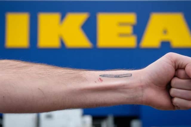 Matt Lee's Ikea tattoo