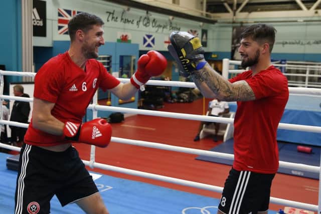 Chris Basham (left) is ready to fight for Sheffield United:Simon Bellis/Sportimage