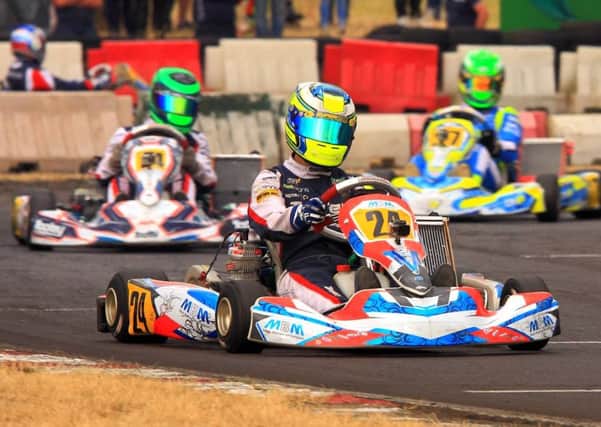 Fifteen- year-old Thomas Turner , maintained his Senior X30 Championship 2nd-place despite being unable to finish better than 6th-place at Fulbeck. Photo: Track Records