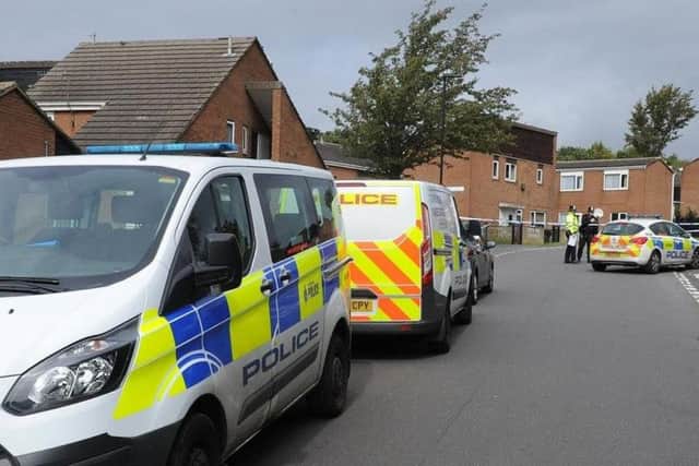 A police cordon was put in place in Wensley Street, Firth Park, following a fatal stabbing
