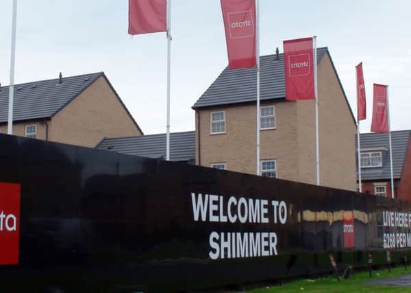 Houses on the new Shimmer estate in Mexborough, South Yorkshire, where residents