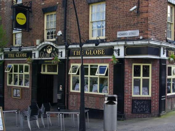 The attack took place in the men's toilet in The Globe pub in Howard Street, Sheffield City Centre