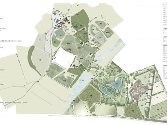The proposed expansion plans for Yorkshire Wildlife Park.