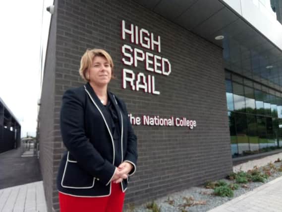 Clair Mowbray at the National College for High Speed Rail