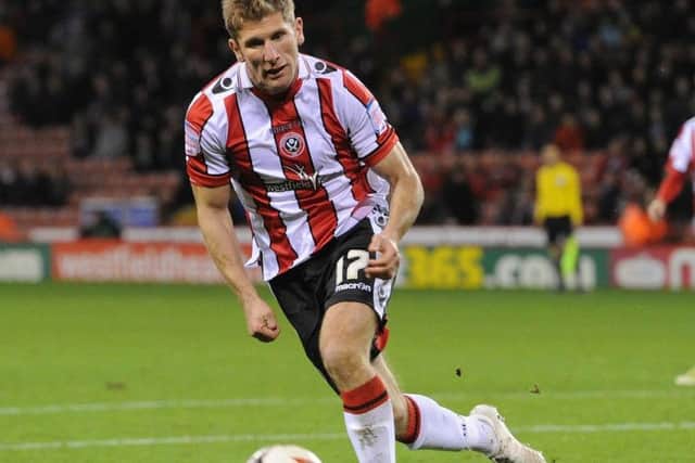 Richard Cresswell in action for the Blades