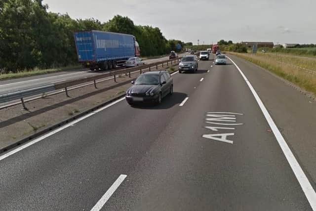 The A1(M) is closed between junctions 35 and 36