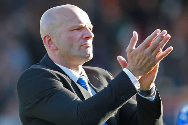 Picture by Gareth Williams/AHPIX.com; Football; Sky Bet League Two; Luton Town v Chesterfield; 23/09/2017 KO 15.00; Kenilworth Road; copyright picture; Howard Roe/AHPIX.com; Guy Branston applauds the travelling Spireites
