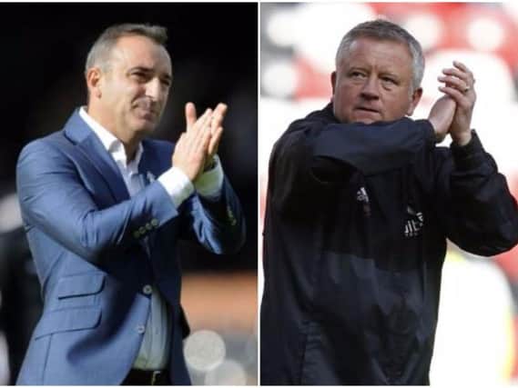 Respective manages, Carlos Carvalhal and Chris Wilder