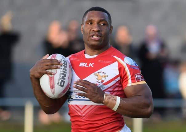 Sheffield Eagles' Garry Lo bagged a brace of tries. Picture: Andrew Roe