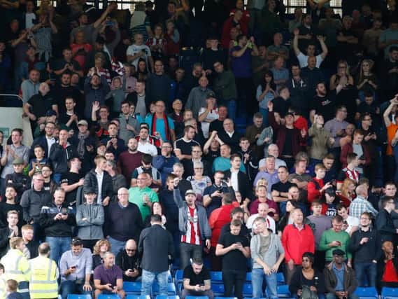 Blades fans celebrate at Hillsborough