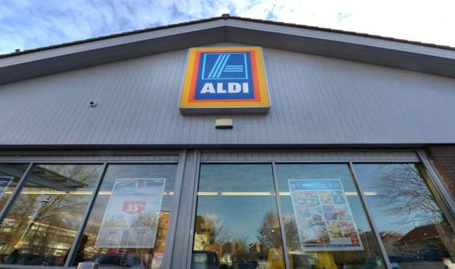 File photo  of an Aldi store, as the supermarket saw sales jump to record heights despite profits slipping by nearly a fifth as the supermarket drove investment into cutting prices and expanding its reach. PRESS ASSOCIATION Photo. Issue date: Monday September 25, 2017. The German discount grocer said annual sales in the UK and Ireland rose 13.5% to Â£8.7 billion in 2016, with the firm enticing more than one million new customers into its stores over the period.  Photo: Anthony Devlin/PA Wire