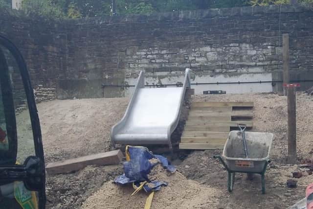 A slide will feature in the new playground area. Picture: @WoodseatsPri