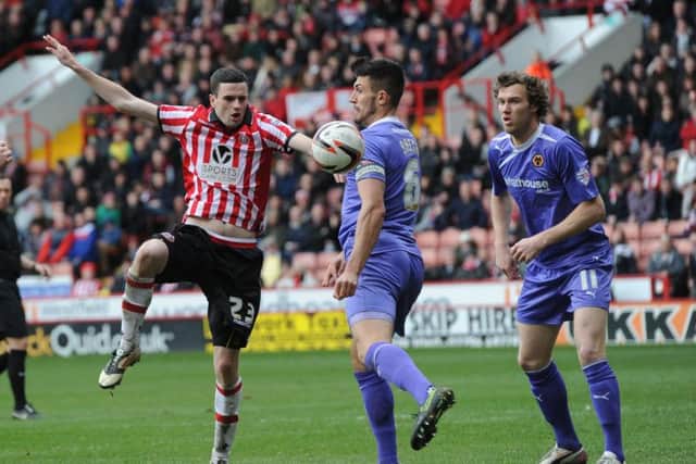 Jamie Murphy in action for Sheffield United the last time the Blades faced Wolves in 2014