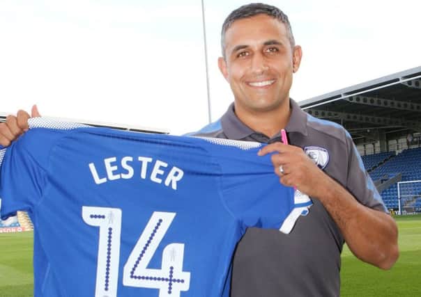 New Chesterfield FC manager Jack Lester
