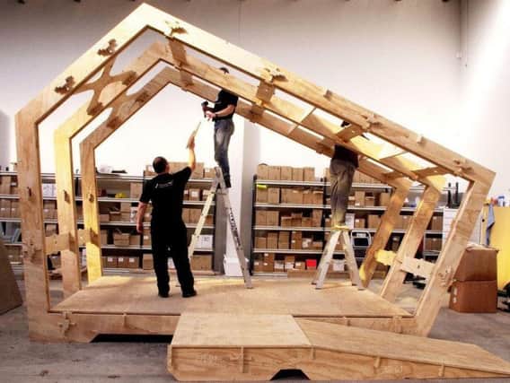 How the original 'WikiHouse' took shape - although the Sheffield version will look more traditional.