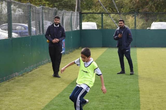 Action on the pitch at Darnall Football Academy