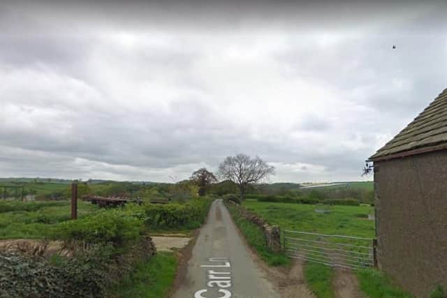 Carr Lane, where the cyclist was killed. Picture: Google