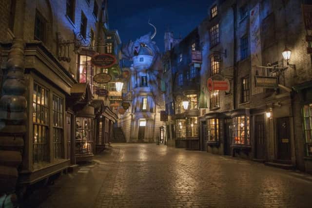 Diagon Alley at The Wizarding World of Harry Potter at Universal Orlando Resort. Picture Jonathan Gawthorpe
