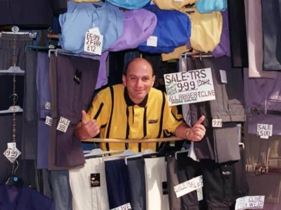 Brian Harrington at his stall in the Castle Market