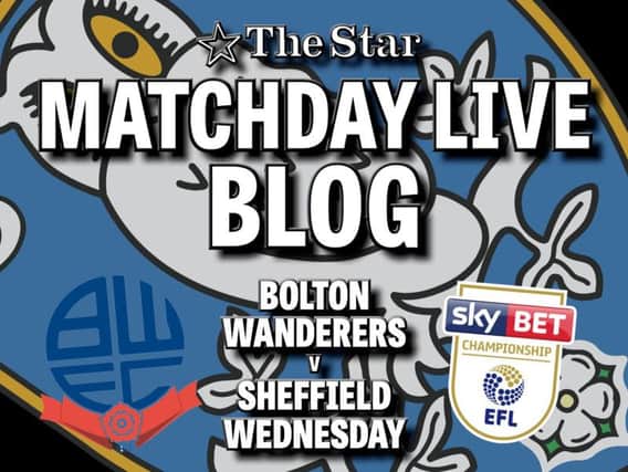 Matchday Live: Sheffield Wednesday at Bolton