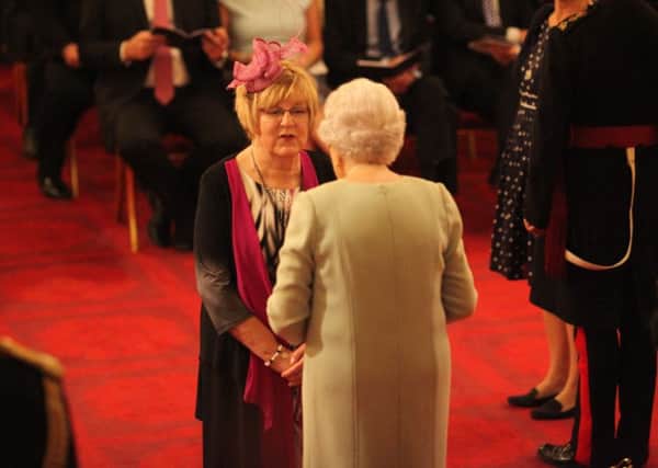 Mrs Susan McDermott from Doncaster is made an OBE. Credit: Yui Mok/PA Wire