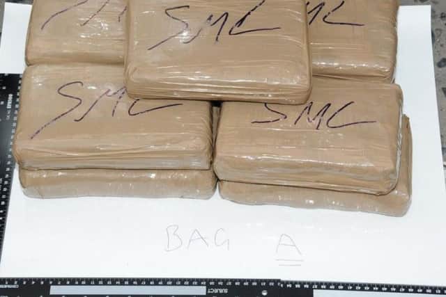 The suitcase contained around 20kg of class A drugs