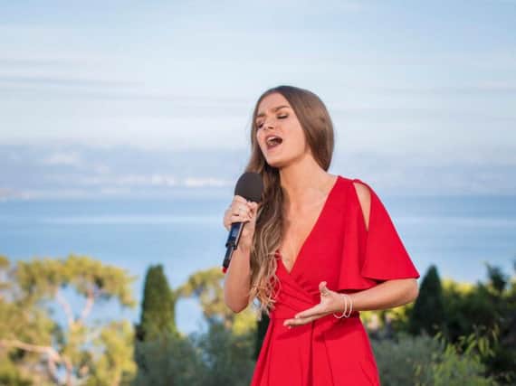 Holly Tandy during the Judges Houses challenge on The X Factor (photo: SYCO/THAMES)