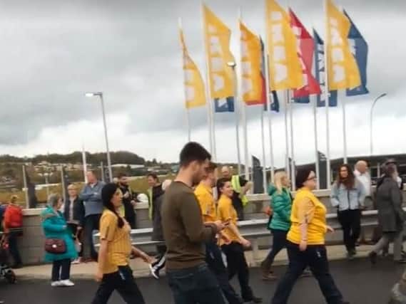 Staff evacuated from IKEA - Picture: Nigel Millband