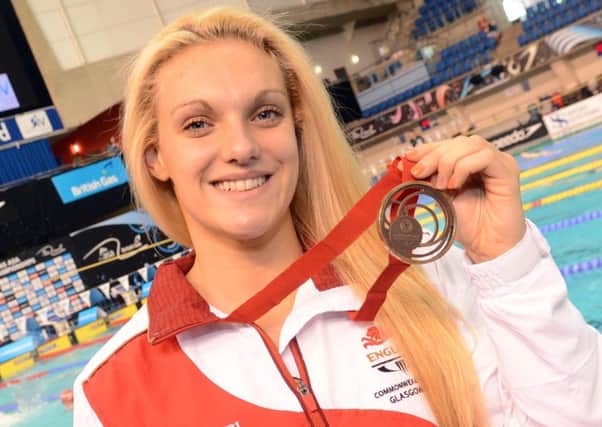 Ellie Faulkner with her bronze medal from the 2014 Commonwealth Games