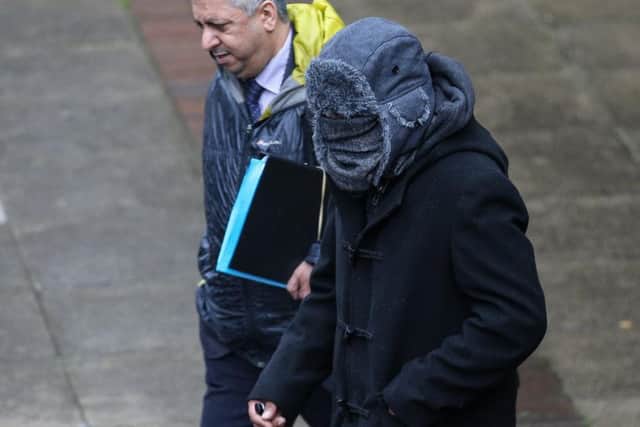 Iqlak Yousaf, 33, arrives at Sheffield Magistrates' Court. Picture: Tom Maddick