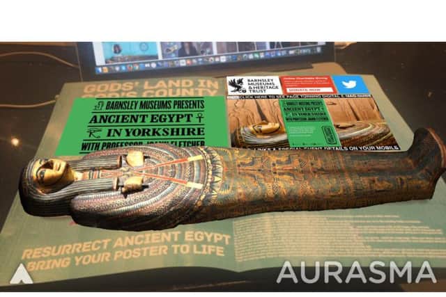 Amazing 3D op ups, video and social media links appear when you bring the poster to life using the free Aurasma app on your mobile or tablet