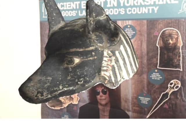Check out this incredible 3D pop up of the world's only surviving Anubis mask - one of the many tomb treasures in the Ancient Egypt in Yorkshire exhibition at Experience Barnsley