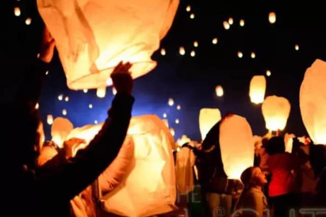 Sky lanterns. Picture: Lights Fest