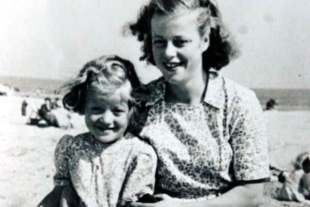 Doreen and Sandra during a trip to the seaside