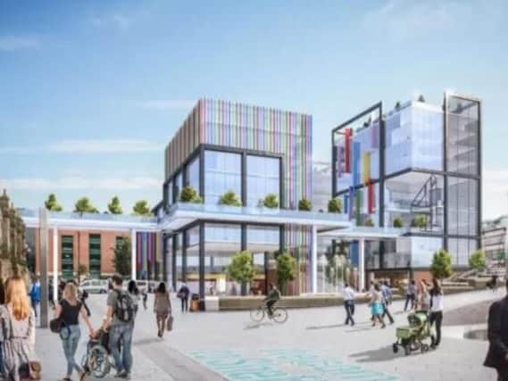 An artists' impression for the proposed new Channel 4 headquarters in Sheffield.