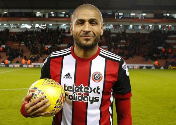 Leon Clarke with the matchball