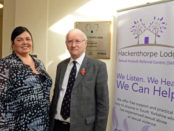Keeley Roe, Centre Manager and Forensic Examiner and Dr. Alan Billings, South Yorkshire Police and Crime Commissioner, pictured at the Sexual Assault Referral Centre. Picture: Marie Caley